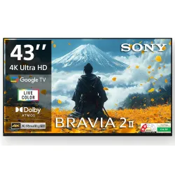 Sony 108 cm (43 inches) BRAVIA 2M2 Series 4K Ultra HD Smart LED Google TV K-43S22BM2