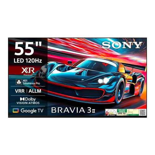 Image of Sony 139 cm (55 inches) BRAVIA 3II Ultra HD Smart LED Google TV