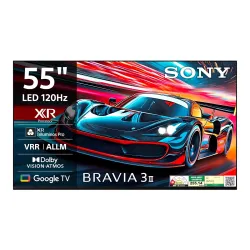 Sony 139 cm (55 inches) BRAVIA 3II Ultra HD Smart LED Google TV