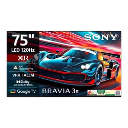 Sony 189 cm (75 inches) Smartchoice BRAVIA 3II Ultra HD Smart LED Google TV