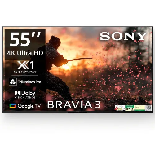 Image of Sony BRAVIA 3 Series 139 cm (55 inches) 4K Ultra HD AI Smart LED Google TV