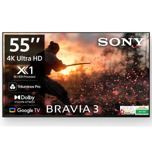 Image of Sony BRAVIA 3 Series 139 cm (55 inches) 4K Ultra HD AI Smart LED Google TV