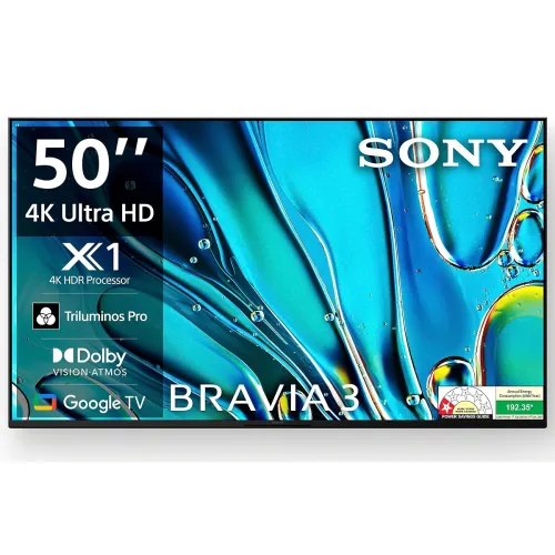 Image of Sony BRAVIA 3 Series 126 cm Smart LED Google TV K-50S30 (Black)