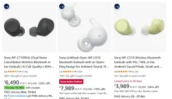 Sony Earbuds at minimum 70% Discount