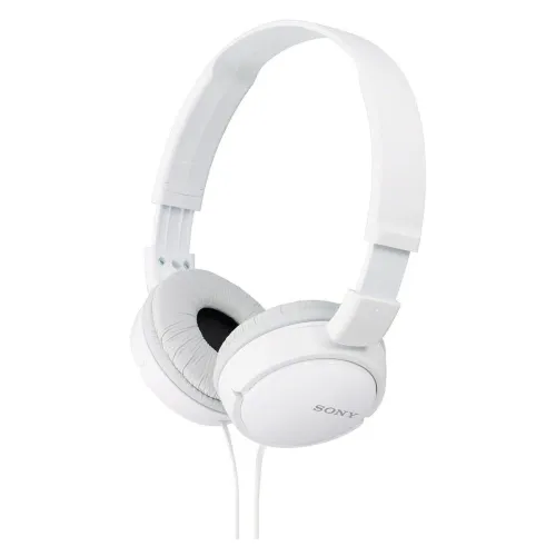 Image of Sony MDR-ZX110A On Ear Stereo Wired Headphones (White), Without Mic