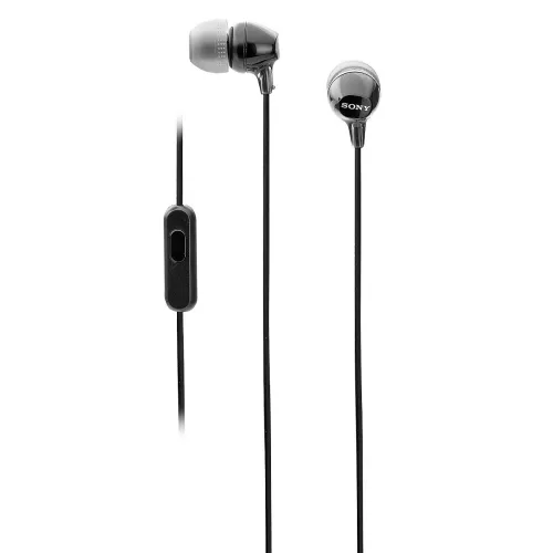 Image of Sony MDR-EX14AP Wired in Ear Headphone with Mic (Black)