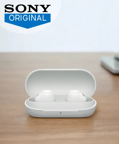 Image of Sony WF-C700N/WZ IN Bluetooth Headset (White, True Wireless)