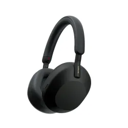 Sony WH-1000XM5 Best Active Noise Cancelling Wireless Bluetooth Over Ear Headphones with Mic for Clear Calling,Battery Life 30 Hours -Black