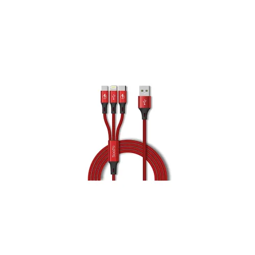 Image of SOOPII 3 in 1 Multi USB Charging Data Cable