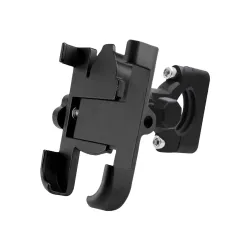 SOOPII Universal Bike Mobile Holder for Motorcycle & Bicycle | 360° Rotating Handlebar Phone Mount | One-Hand Operation,