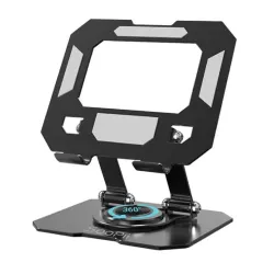 SOOPII Heavy-Duty Metal Tablet Stand Holder with 360° Rotating Base | Multi-Angle Adjustable 