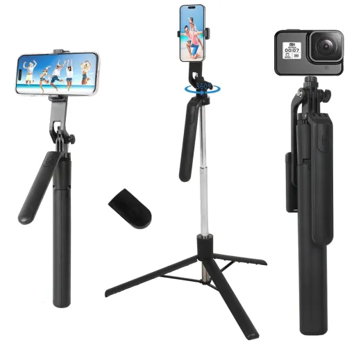Image of SOOPII K18 Long Selfie Stick 360° Rotation Handle for Anti Shake Shooting Tripod