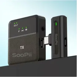 SOOPII Wireless Lavalier Microphone for Android, iOS, iPad Smartphones