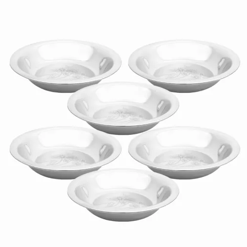 Image of Sorabh LPVT 5.5 Stainless Steel Pari Vati Bowl/Katori for Serving Dish 20g (Laser,Set of 6)