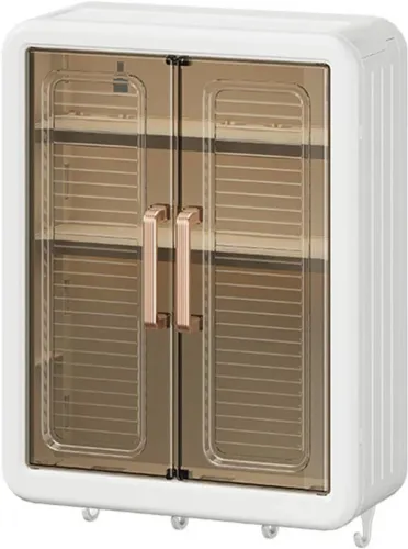 Image of Sorath Plastic Crockery Cabinet (Finish Color - White, DIY(Do-It-Yourself))