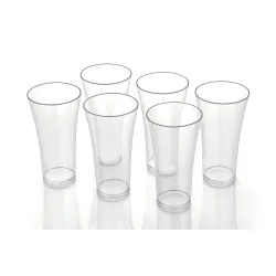SORATH Set of 6 Unbreakable Plastic Drinking Glasses