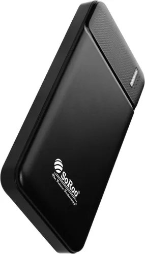 Image of SoRoo 10000 mAh 18 W Ultra Compact Pocket Size Power Bank (Black, Lithium Polymer, Fast Charging for Mobile, Laptop, Spe