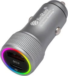 SoRoo 92 W Turbo Car Charger (Grey)