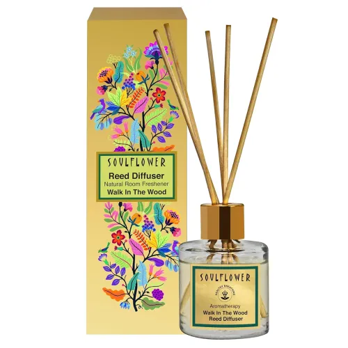 Image of Soulflower Mahogany Reed Diffuser Set 50ml