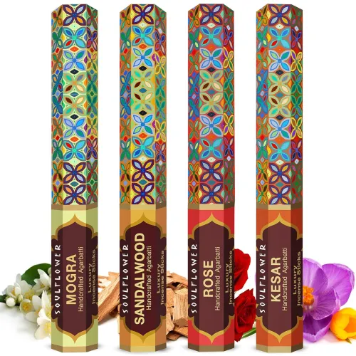 Image of Soulflower Organic Agarbatti Set of 4