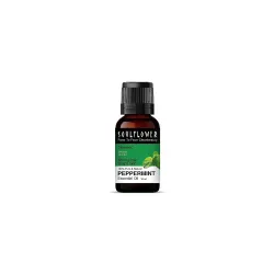 Soulflower Peppermint Essential Oil for Skin & Hair Growth, Hair Fall Control, Scalp |100% Pure & Natural 