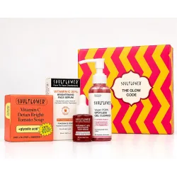 Soulflower The Glow Code Gift Set, Combo Kit with 20% Vitamin C Serum
