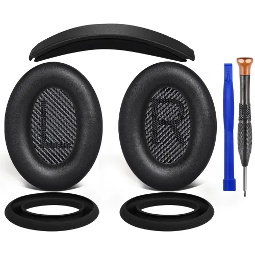 Image of SOULWIT Replacement Kit for Bose QC35 /QC35 ii - Black
