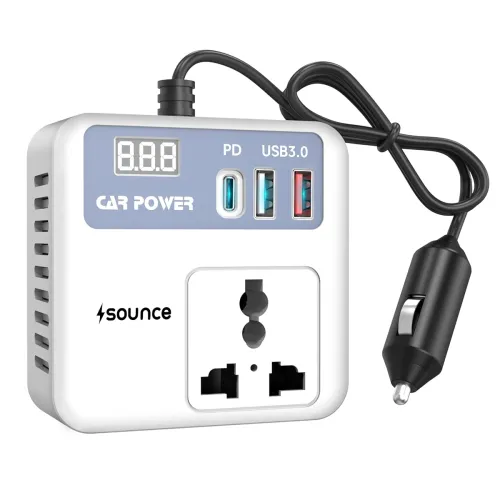 Image of Sounce 150W Car Power Inverter with AC & USB