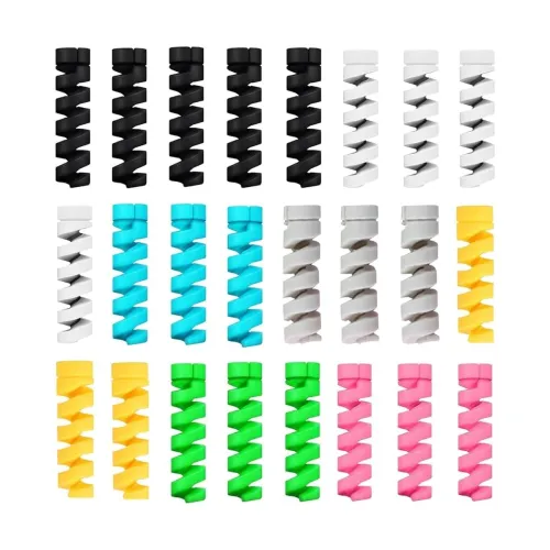 Image of Sounce 25 Pcs Spiral Cable Protectors 