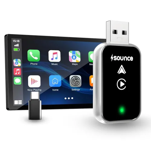Image of Sounce 2-in-1 Wireless Car Adapter 