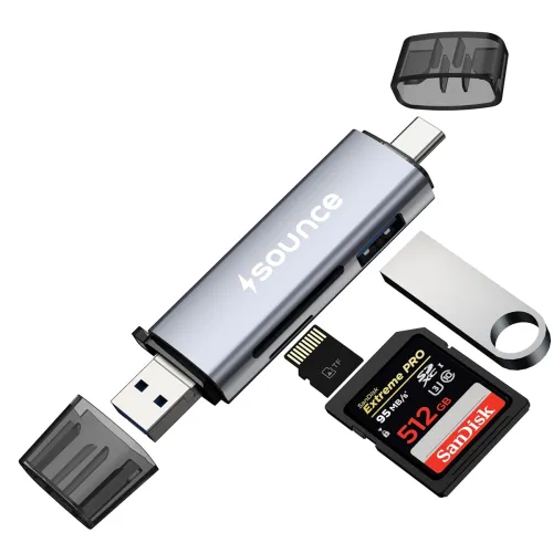 Image of Sounce 6in1 OTG Type-C USB 3.0 Card Reader