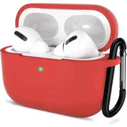 Sounce AirPods Pro Case Cover Portable Silicone Skin Cover with Keychain Carabiner