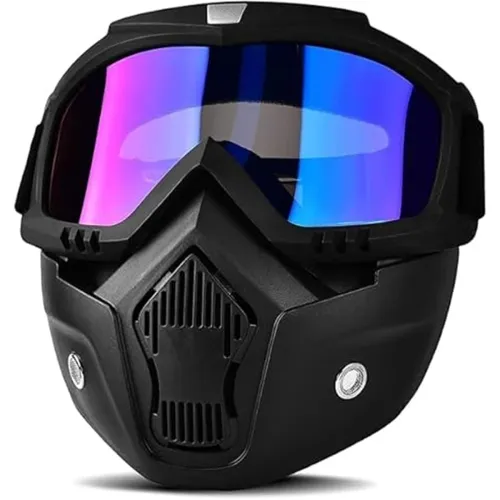 Image of Sounce Anti-Scratch Bike Mask Goggles, Rainbow
