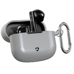 Sounce Silicone Case Cover for boAt Airdopes 91 Prime Grey