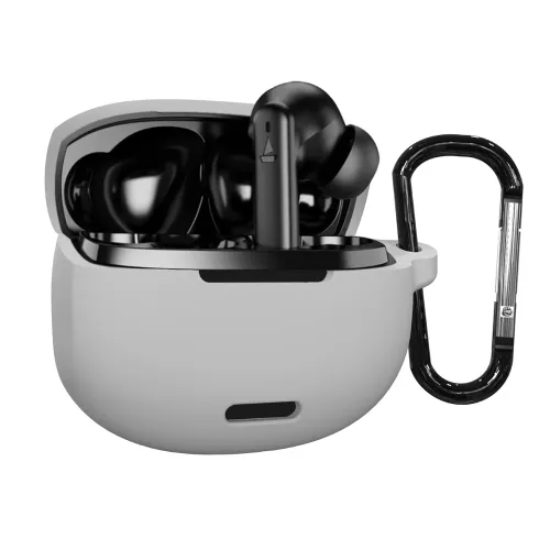 Image of Sounce Earphone Case Cover Compatible for Boat Airdopes 170, Soft Silicone Skin Case Cover