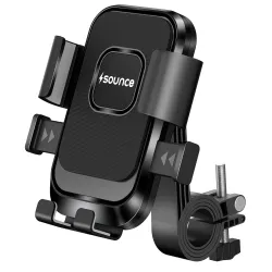 Sounce HydroDock Bike Mobile Holder with 360 Degree Rotation Shock Resistant Anti Shake Design Firm Locking One Hand Operation Adjustable Handlebar Mount Compatible with All Smartphones Secu...