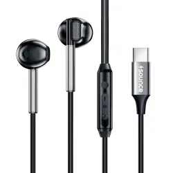 Sounce HyperC Type-C Wired Earphones, 14.2mm Driver, Deep Bass, Mic