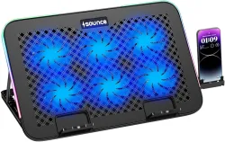 sounce Snowstorm Pro Laptop Cooling Pad - 6 Fans (SNC-LAPTOPCP_BLK)