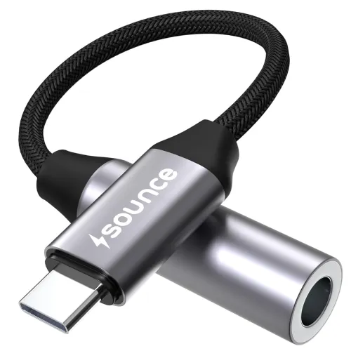 Image of Sounce Type C to 3.5mm Portable Audio Aux Adapter
