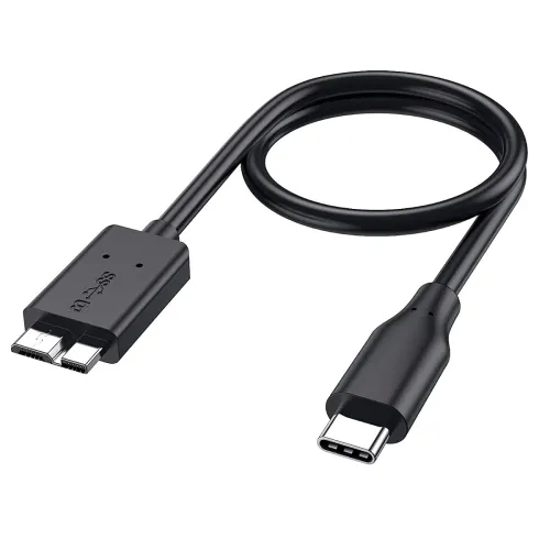 Image of Sounce USB-C to Micro-B 3.0 Hard Drive Cable