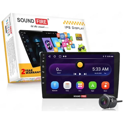 Image of SOUND FIRE NEXGeneration Bass-Blaster 9\' Inch Q-LED Car-Play (2GB/32GB) Android Car Stereo