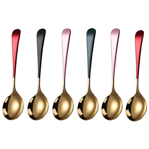 Image of Soup Spoons Stainless Steel, 6 Pcs