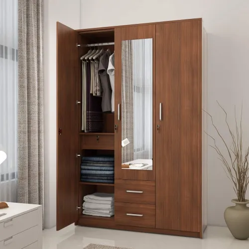 Image of Spacewood Apex 3 Door Engineered Wood Wardrobe