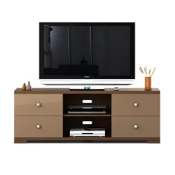 SPACEWOOD Wall Unit | GLX 150 | 3 Year Warranty | Wall Unit Freestanding, TV Unit | Medium Size | Engineered Wood | Mode