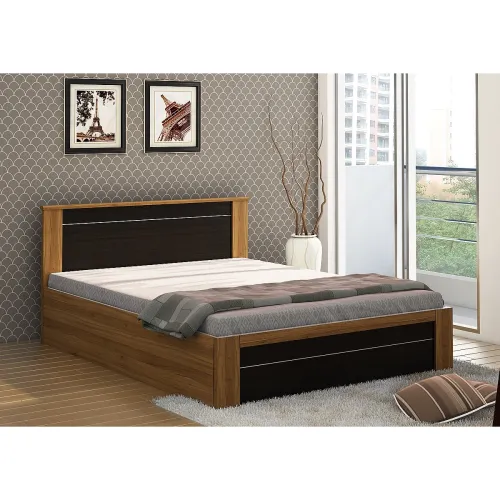 Image of Spacewood Rio Queen Size Engineered Wood Bed with Box Storage