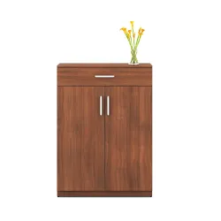 SPACEWOOD Shoe Rack – 2 Doors, 1 Drawer, Engineered Wood