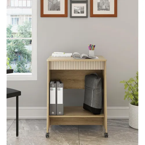 Image of Spacewood Study Table | 3 Year Warranty | Alex 01 | Moveble Study Desk