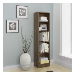 Spacewood William Book Case 5 Shelves - Walnut Bronze