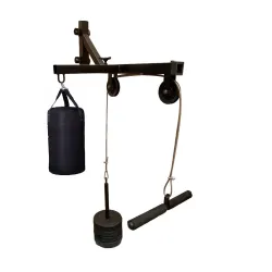 Spanco Wall Mounted Double Pulley Pull Up Bar 120Kg