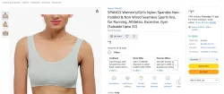 SPANCO Womens Nylon Spandex Non-Padded Sports Bra